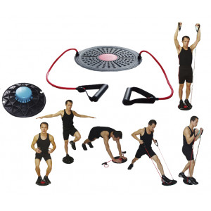 Balance Disk SPARTAN with elastic bands