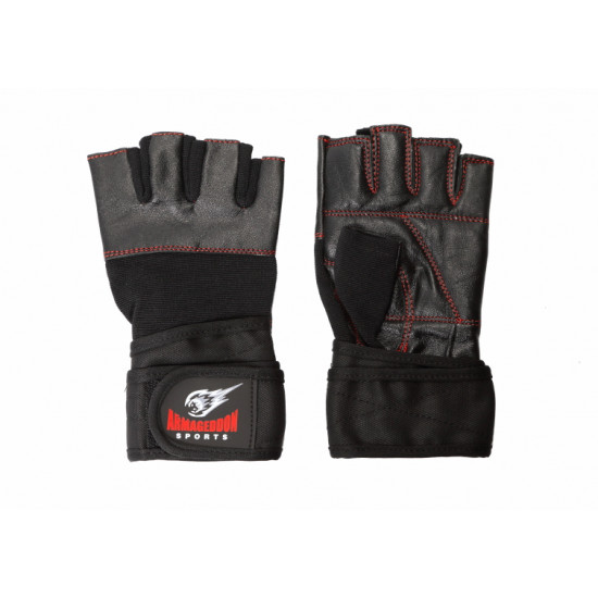 Fitness wrist gloves ARMAGEDDON SPORTS Black