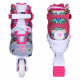 Children's adjustable roller ACTION Doly with lighted wheels,Pink