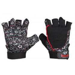 Womens fitness gloves ARMAGEDDON SPORTS Flower Black