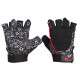 Womens fitness gloves ARMAGEDDON SPORTS Flower Black