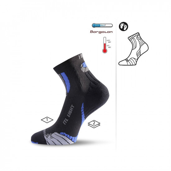 Thermo socks LASTING ITL, Black and Blue