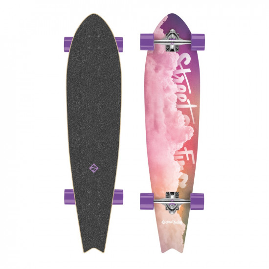 Longboard Street Surfing Fishtail Cloudy 42 Longboard Street Surfing Fishtail Cloudy 42