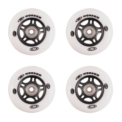 Set 4 pcs – Wheels 64mm and Bearing ABEC-5 carbon