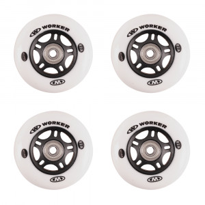 Set 4 pcs – Wheels 64mm and Bearing ABEC-5 carbon