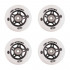 Set 4 pcs – Wheels 64mm and Bearing ABEC-5 carbon