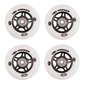 Set WORKER 72mm wheels and ABEC-7 chrome bearings