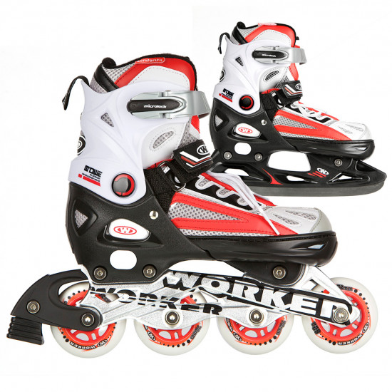 In-line skates WORKER Nolan 2in, Red In-line skates WORKER Nolan 2in, Red