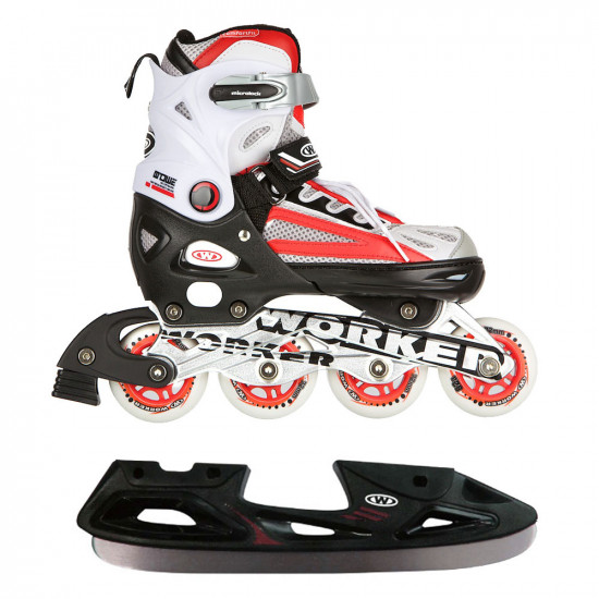 In-line skates WORKER Nolan 2in, Red In-line skates WORKER Nolan 2in, Red