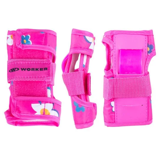 Children’s Rollerblading Set WORKER Polly LED - with glowing wheels