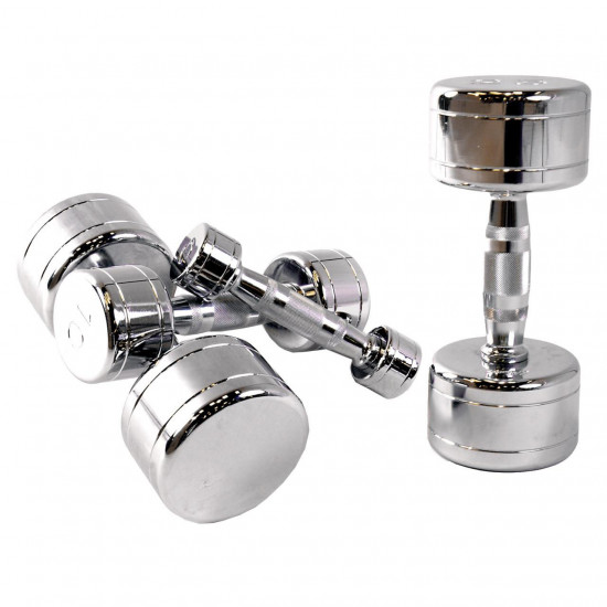 Chrome Dumbbell inSPORTline 6 kg