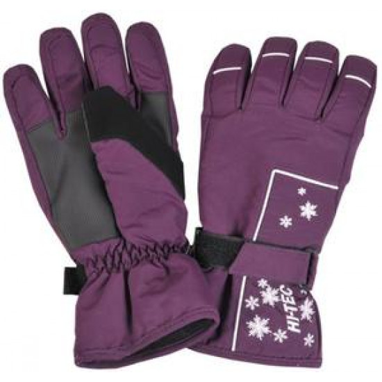 Winter gloves HI-TEC Lady Skawa, Violet / White