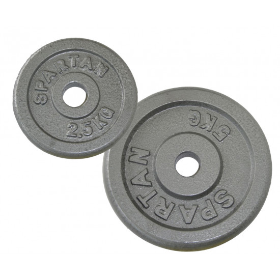 Steel Weights SPARTAN 2 x 1,25 kg / 30 mm Steel Weights SPARTAN 2 x 1,25 kg / 30 mm