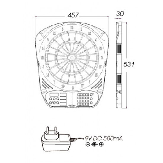 Electronic Darts ECHOWELL AMMO-1016