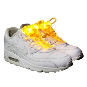 Light Up Shoelaces WORKER Platube 80cm, Yellow