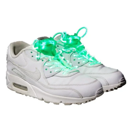 Light Up Shoelaces WORKER Platube 100cm, Green