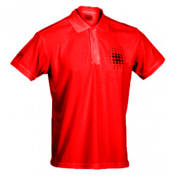 Mens collar sport T-shirt HI-TEC Vesemir, Red