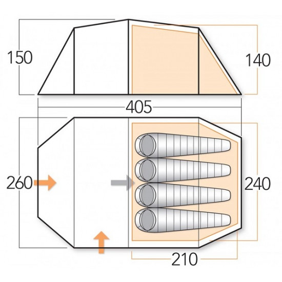 Tent VANGO Ark 400 Tent VANGO Ark 400