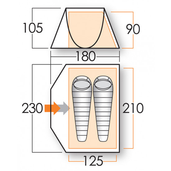 Tent VANGO Pop 200 DS Tent VANGO Pop 200 DS