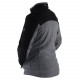 Mens fleece jacket HI-TEC Monar Ebony melange/Black