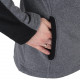 Mens fleece jacket HI-TEC Monar Ebony melange/Black Mens fleece jacket HI-TEC Monar Ebony melange/Black