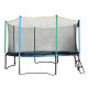 Safety net with trampoline tubes inSPORTline 430 cm