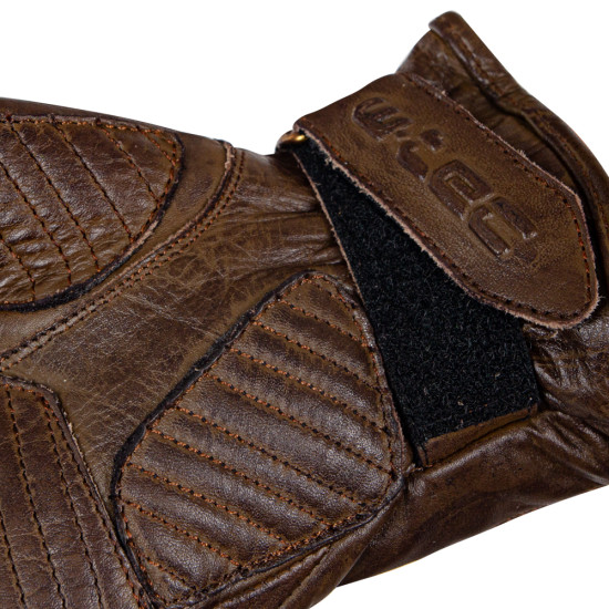 Men's leather motorcycle gloves W-TEC Inverner - Brown