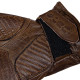 Men's leather motorcycle gloves W-TEC Inverner - Brown