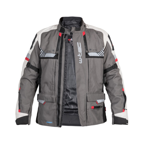 Touring motorcycle jacket W -TEC Excellenta - Grey