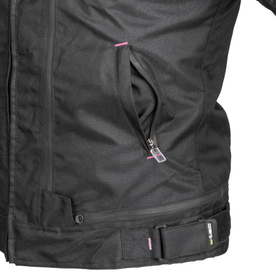 Women's motorcycle jacket W-TEC Progair Lady - Black- Pink