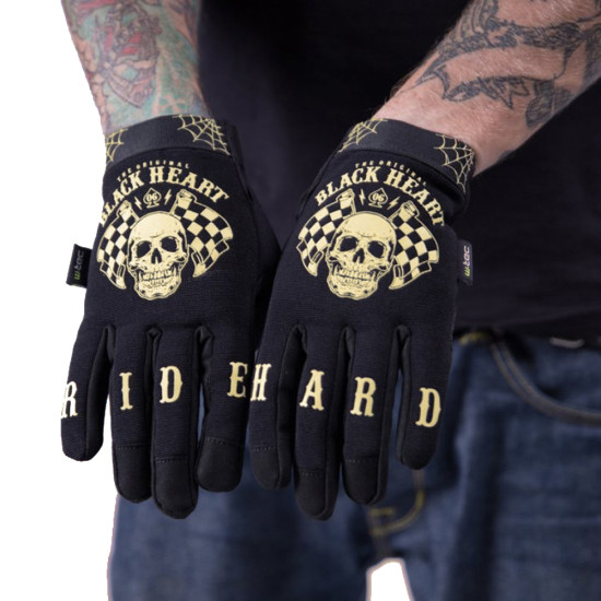 Motorcycle gloves W-TEC Black Heart Restarter