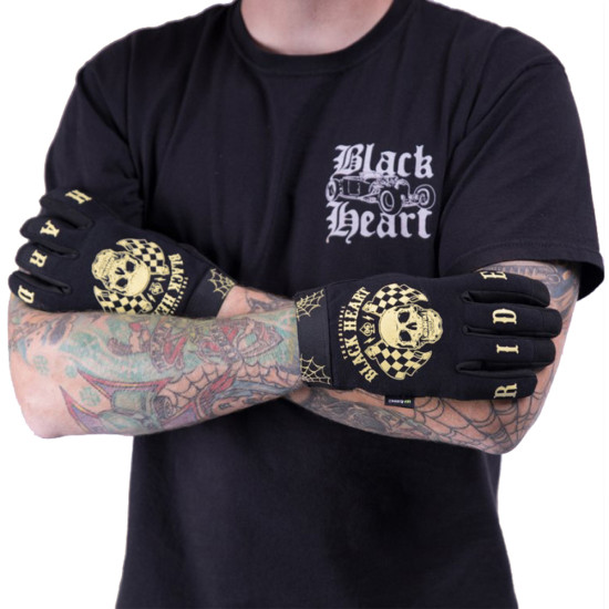 Motorcycle gloves W-TEC Black Heart Restarter