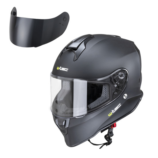 Motorcycle helmet W-TEC Integra Solid - Black Matte