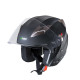 Motorcycle helmet W-TEC YM-627 - Black Matte - Bronze