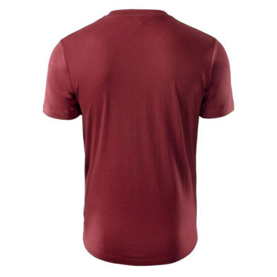 Men's t-shirt HI-TEC Lore - Burgundy