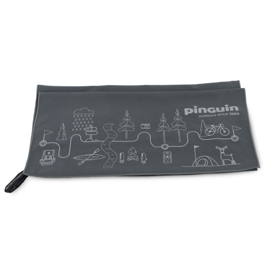 Tourist towel PINGUIN Micro Towel Map L