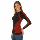 Womens Thermo shirt HI-TEC Lady Rico, Black/Red