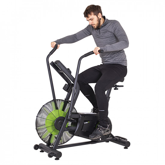 Bicycle ergometer with air resistance inSPORTline Airbike Lite