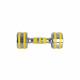 Chrome dumbbell inSPORTline Yellsteel 5 kg