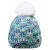 Women's Winter Hat HI-TEC Lady Vikna -White-Blue-Lime melange Women's Winter Hat HI-TEC Lady Vikna -White-Blue-Lime melange