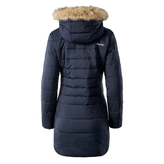 Womens quilted coat HI-TEC Lady Gala Insignia Blue melange Womens quilted coat HI-TEC Lady Gala Insignia Blue melange