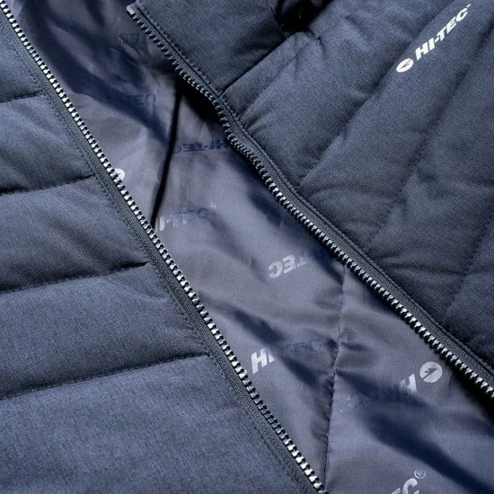 Womens quilted coat HI-TEC Lady Gala Insignia Blue melange Womens quilted coat HI-TEC Lady Gala Insignia Blue melange