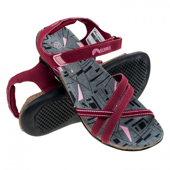 Ladies sports sandals ELBRUS Lavera Wos, Bordeaux