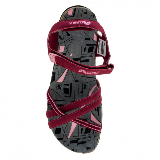 Ladies sports sandals ELBRUS Lavera Wos, Bordeaux