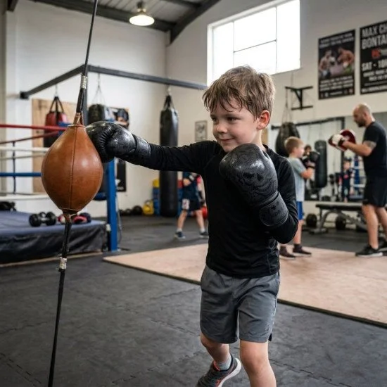 Kids boxing gloves inSPORTline Bamzy - Black