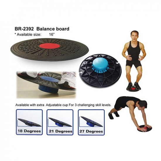 Balance Disk SPARTAN with elastic bands
