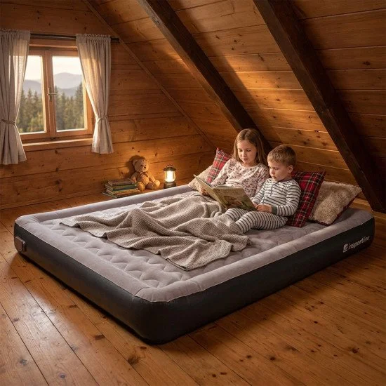 Double Inflatable Mattress inSPORTline Valkon Duo 192x151x22 cm