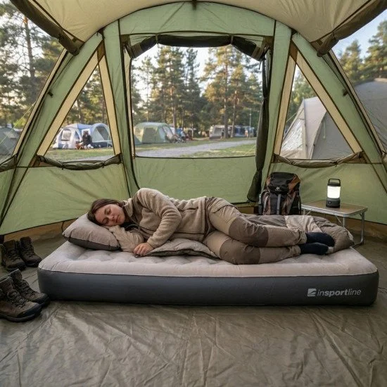 Single Inflatable Mattress inSPORTline Valkon 197x90x22 cm