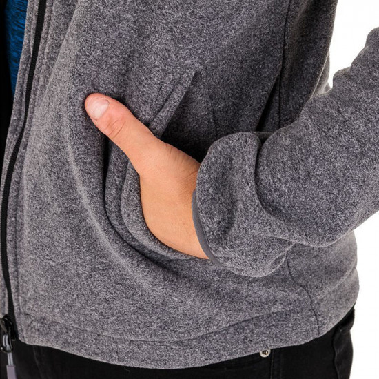 Men's fleece jacket HI-TEC Henis, Melange gray