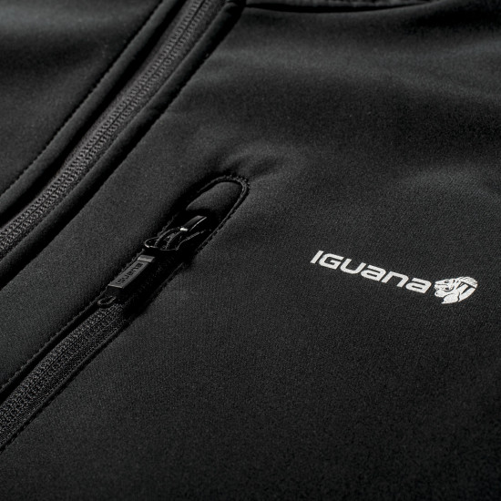 Men's softshell jacket IGUANA Sylur II, Black Men's softshell jacket IGUANA Sylur II, Black
